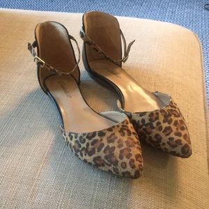 Leopard print flats